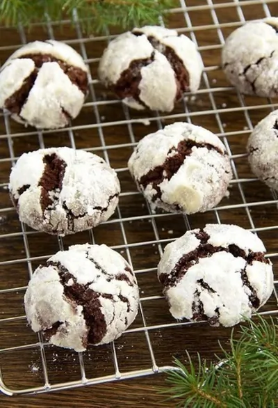 Шоколадное печенье «Снежные вершины»