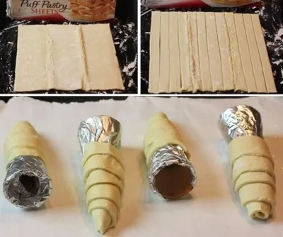 Пирожное «трубочки» с кремом