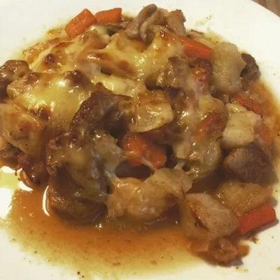 Индейка, запеченная с дыней