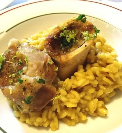 Оссобуко по милански с шафрановым ризотто