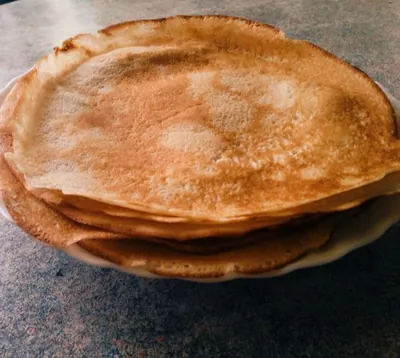 Блины на молоке и кипятке