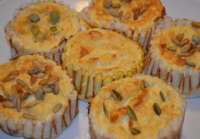 Безглютеновые маффины из цветной капусты с сыром