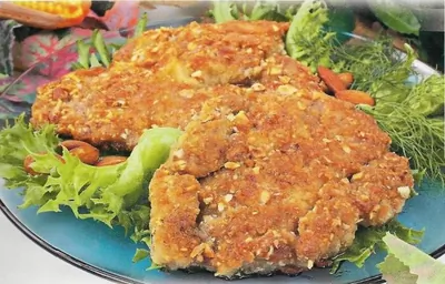 Свинина в ореховом кляре