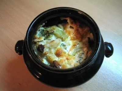 Мозги, запеченные в горшочке