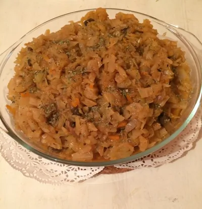Солянка из капусты с грибами