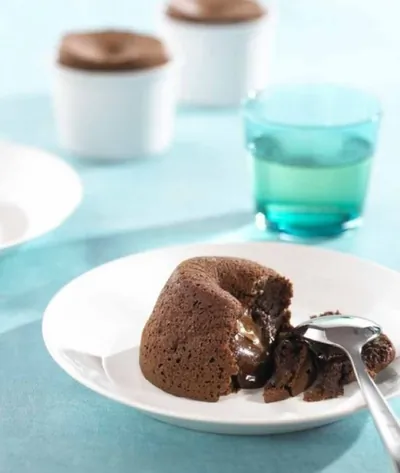 Десерт из горячего шоколада