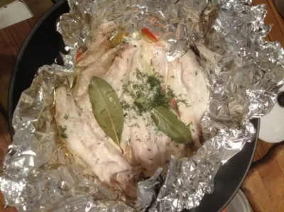 Окунь в фольге