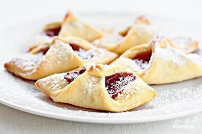 Творожное печенье с вареньем
