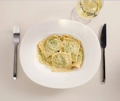 Домашние равиоли с рикоттой и шпинатом