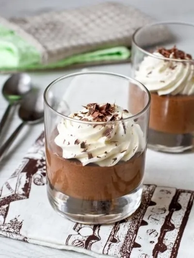 Мусс из черного шоколада