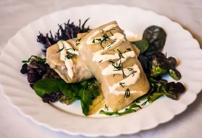 Вегетарианские голубцы с нутом, чечевицей и фасолью