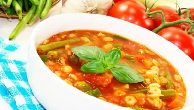 Минестроне с консервированными помидорами