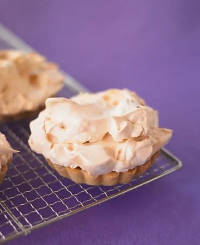 Лимонные корзиночки с безе