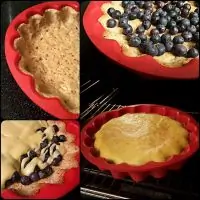 Сливочный торт с голубикой