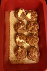 Фрикадельки с сыром дор-блю и фетой