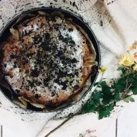 Яблочно-твороженный кекс