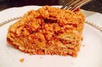 Песочный пирог с отрубями и яблоками