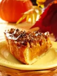 Тыквенный пирог с орехами