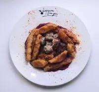 Тыквенные ньокки с тефтелями