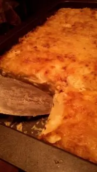 Картофельный гратен с базиликом