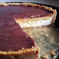 Чизкейк с карамельно-шоколадной глазурью