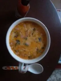 Сырный картофельный суп с морепродуктами