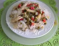 Пенне с овощным рагу