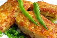 Филе окуня, запеченное в тесте