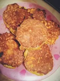 Оладьи из тыквы и овсяных хлопьев