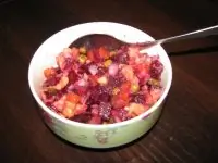 Классический винегрет с луком