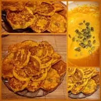 Тыквенные оладьи с отрубями и семечками