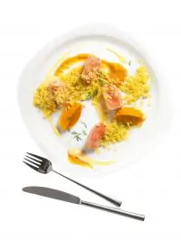 Лосось с тыквой