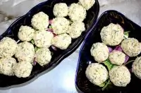 Сырные шарики с крабовыми палочками