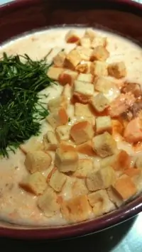 Суп-пюре из лосося