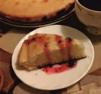 Манник с клюквенным сиропом