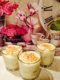 Банановый пудинг с печеньем