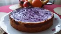 Черничный пирог с творогом