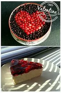 Творожно-медовое суфле с ягодами