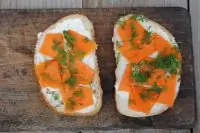 Гренки с запеченой тыквой