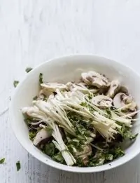 Брускетта с грибами и сыром бри