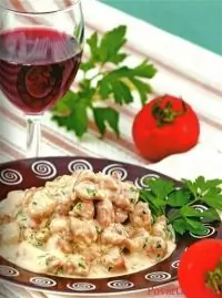 Фрикасе из телячьих почек