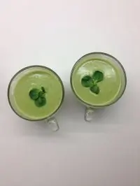 Крем-суп из порея и салата корн