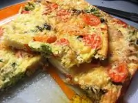 Низкокалорийная овощная запеканка с цветной капустой и брокколи