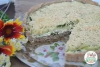 Тарт с кабачками и творогом