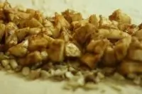 Легкий десерт из яблок и груш с мороженым