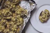 Картофельные лодочки с мясной начинкой