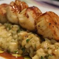 Лимонное ризотто с морепродуктами