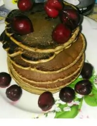 Овсяные панкейки с какао