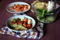 Салат «Цезарь» с креветками