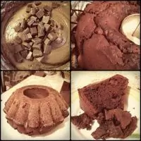 Кекс на кефире с кусочками шоколада